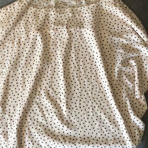 Light pink with black dots blouse.